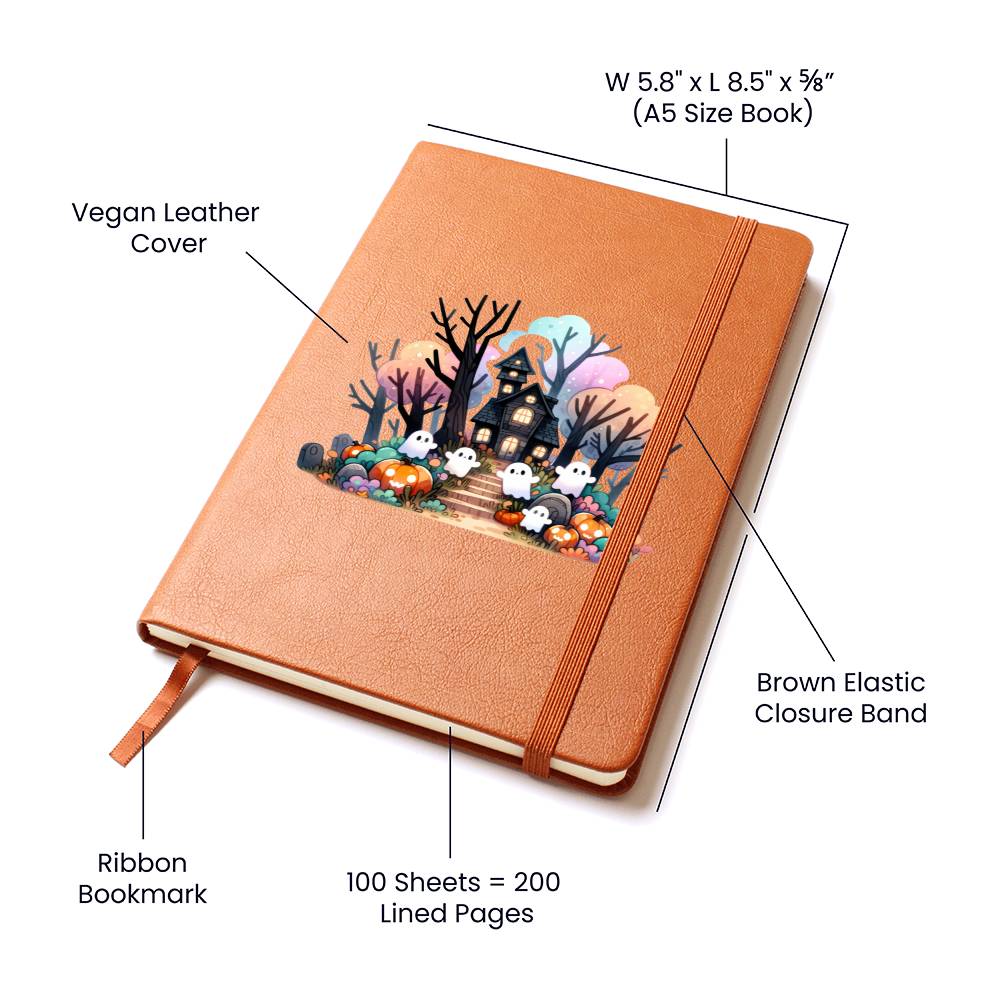 Cute Halloween Sticker 055 - Vegan Leather Journal