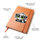 Cute Indri sticker 72 - Vegan Leather Journal