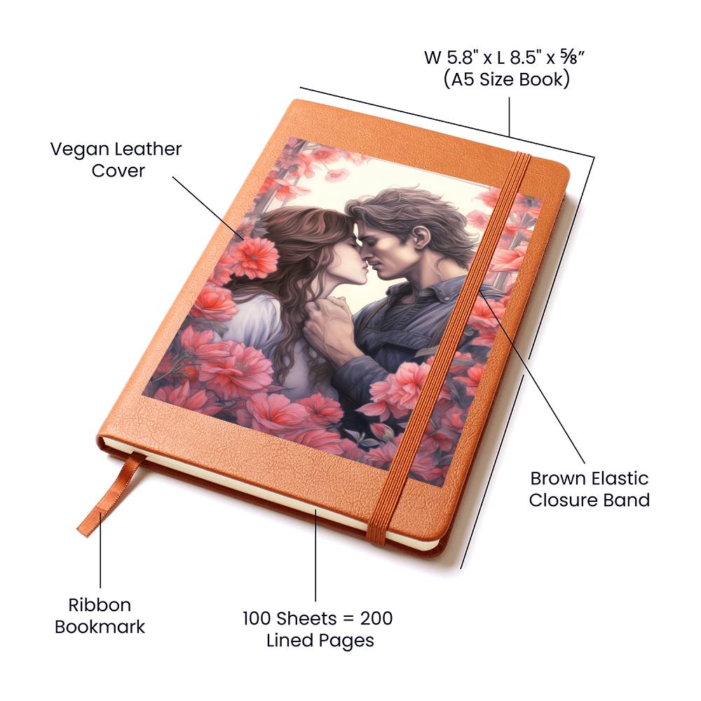 Valentine's Day Art 098 - Vegan Leather Journal