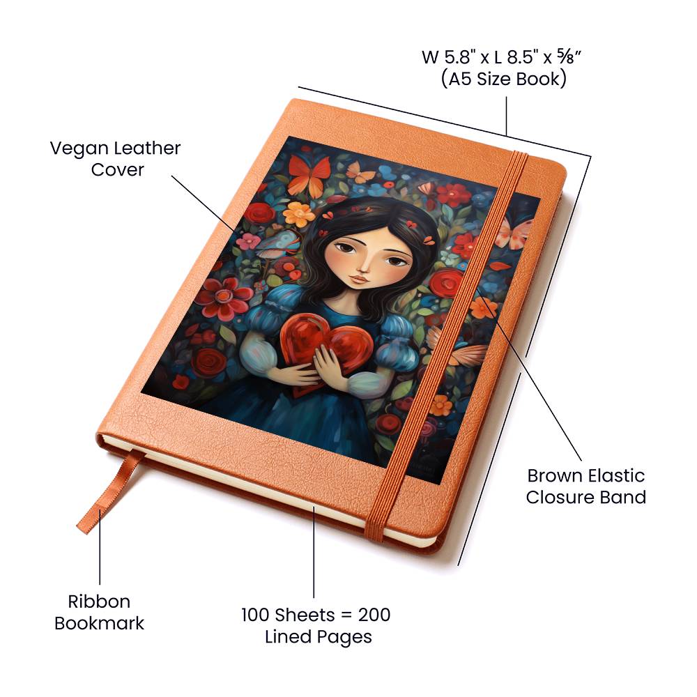 Valentine's Day Art 335 - Vegan Leather Journal