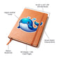 Cute Whale sticker 215 - Vegan Leather Journal