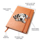 Dalmatian Peeking - Vegan Leather Journal