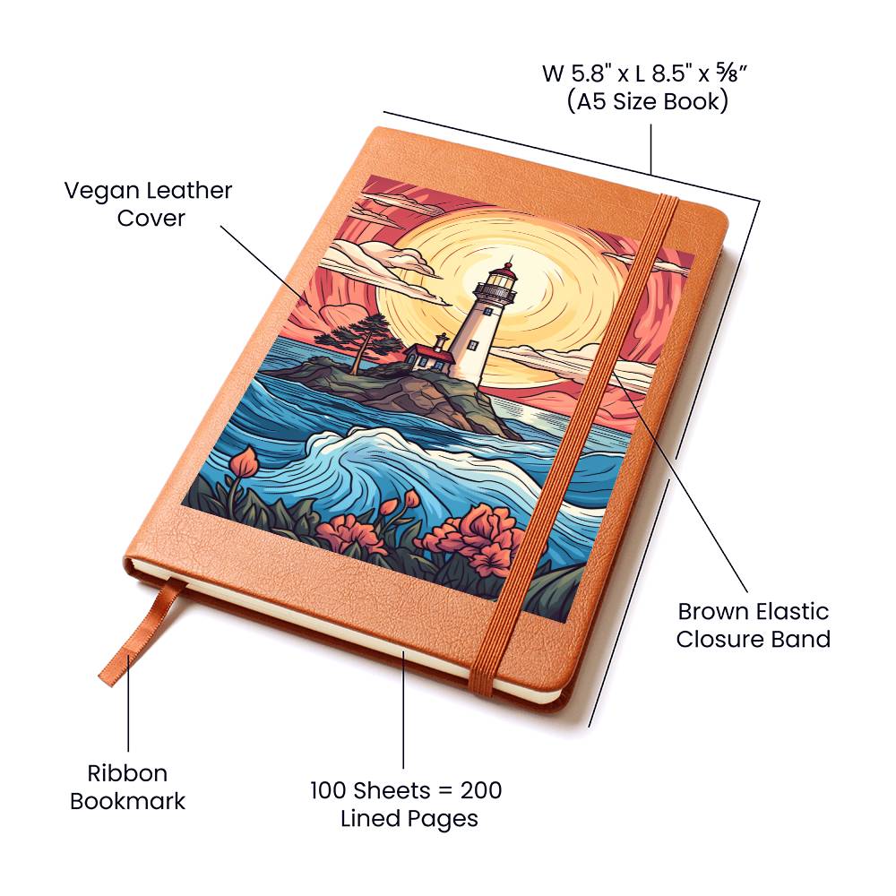 Minimalist BOHO Art 041 - Vegan Leather Journal