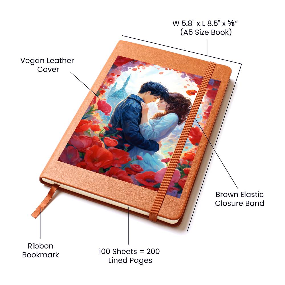 Valentine's Day Art 237 - Vegan Leather Journal