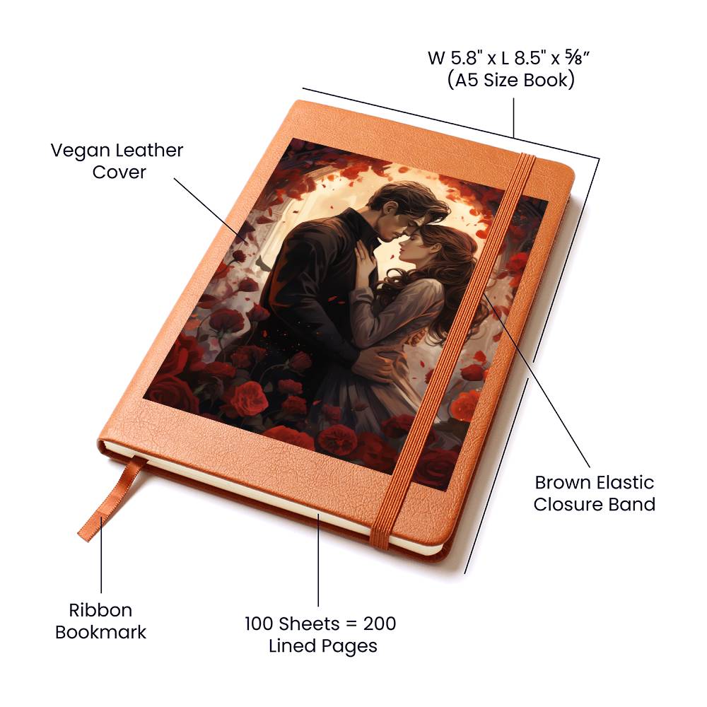 Valentine's Day Art 238 - Vegan Leather Journal