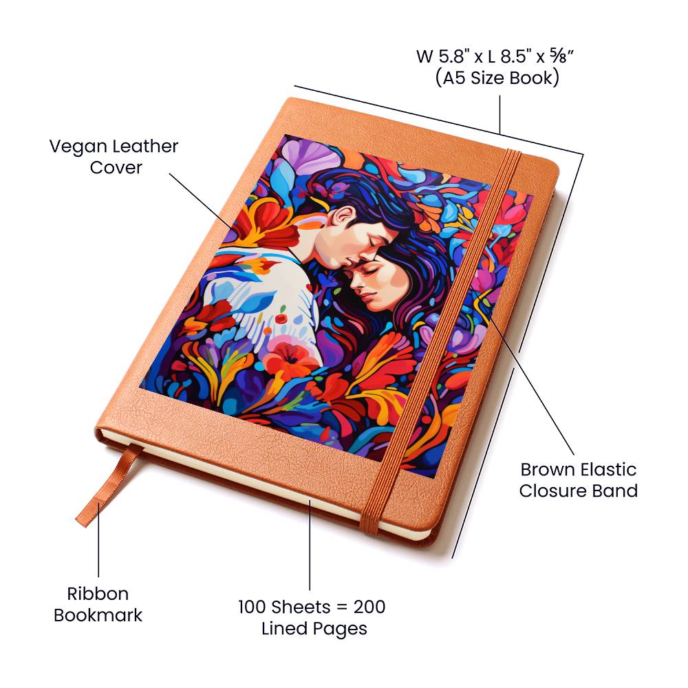 Valentine's Day Art 439 - Vegan Leather Journal