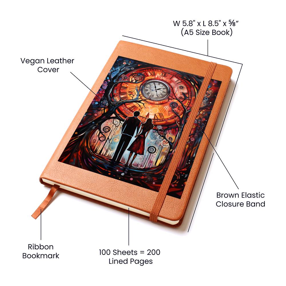 Valentine's Day Art 287 - Vegan Leather Journal