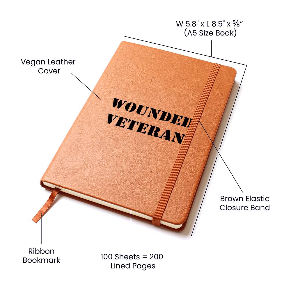 Wounded Veteran - Vegan Leather Journal