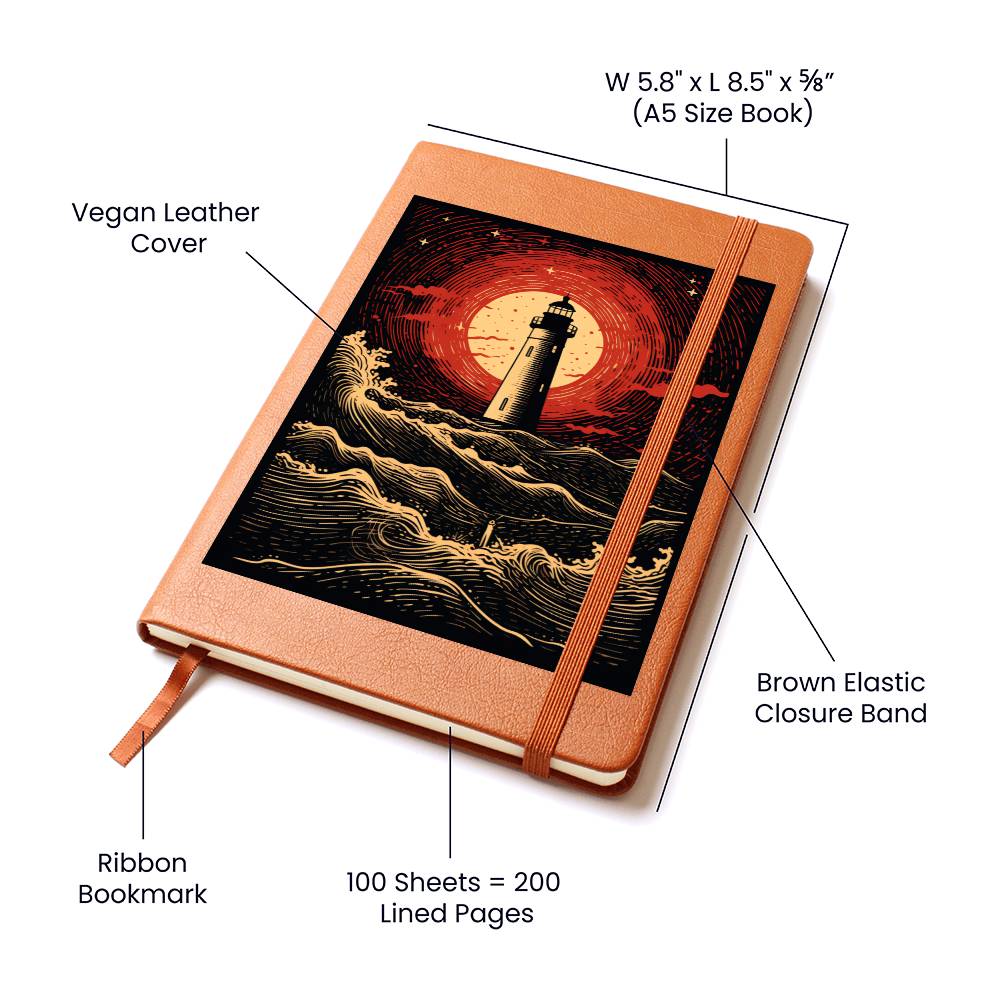 Minimalist BOHO Art 072 - Vegan Leather Journal