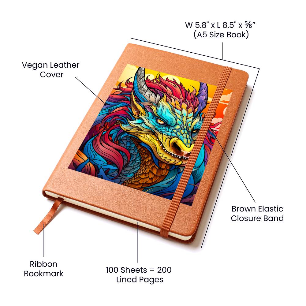 Majestic Dragon 026 - Vegan Leather Journal