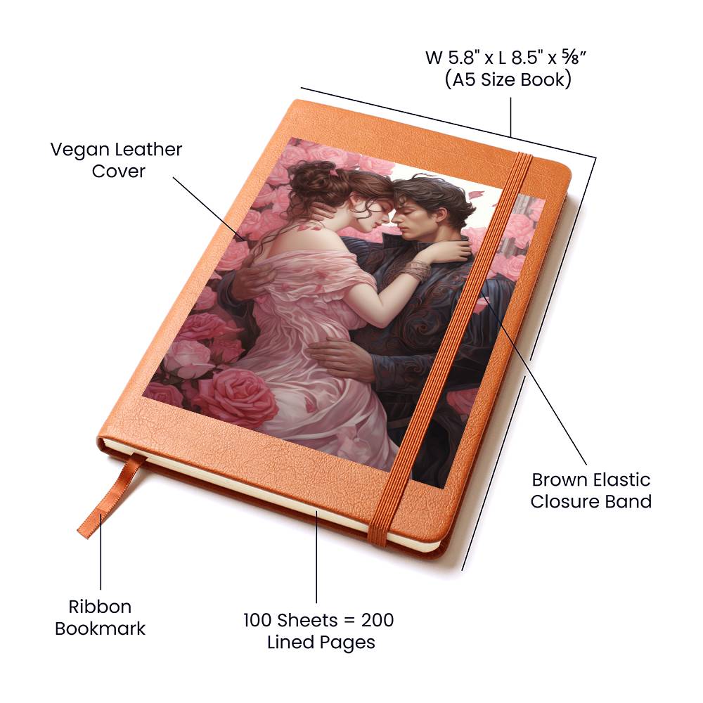 Valentine's Day Art 306 - Vegan Leather Journal