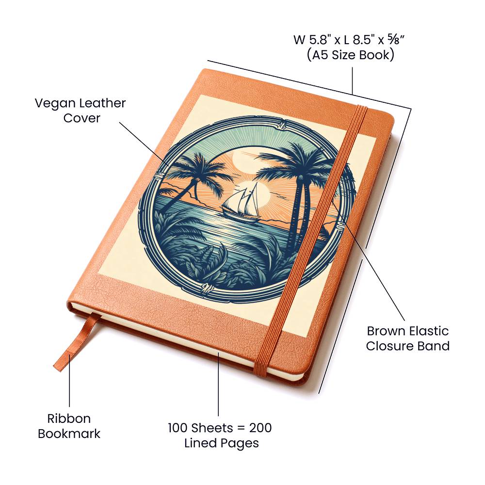 Minimalist BOHO Art 108 - Vegan Leather Journal