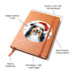 Christmas Dog - Bearded Collie - Vegan Leather Journal