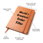 World's Greatest Order Filler v1 - Vegan Leather Journal