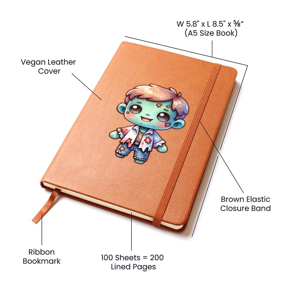 Cute Halloween Sticker 081 - Vegan Leather Journal