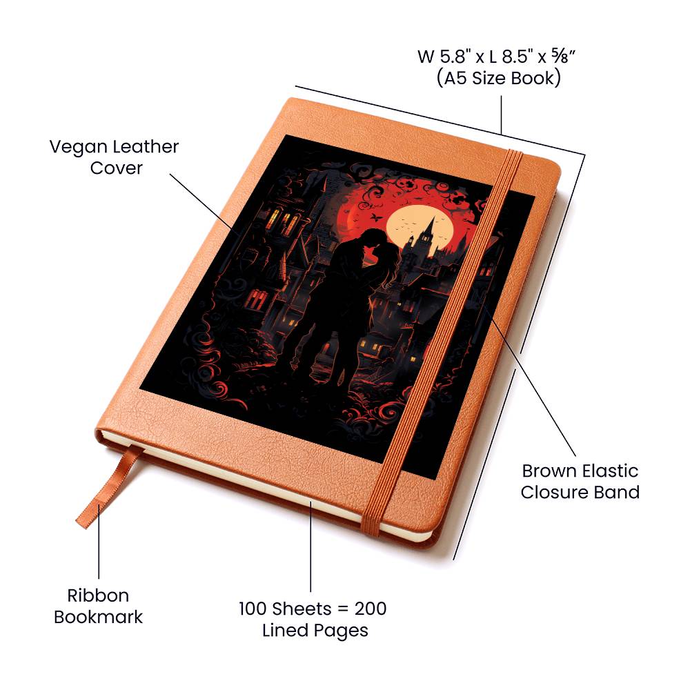 Valentine's Day Art 088 - Vegan Leather Journal
