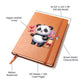 Valentine's Day Panda 007 - Vegan Leather Journal