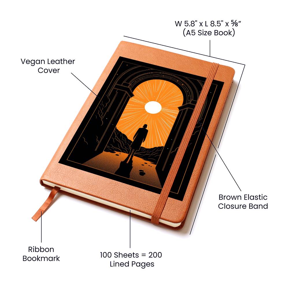 Minimalist BOHO Art 065 - Vegan Leather Journal