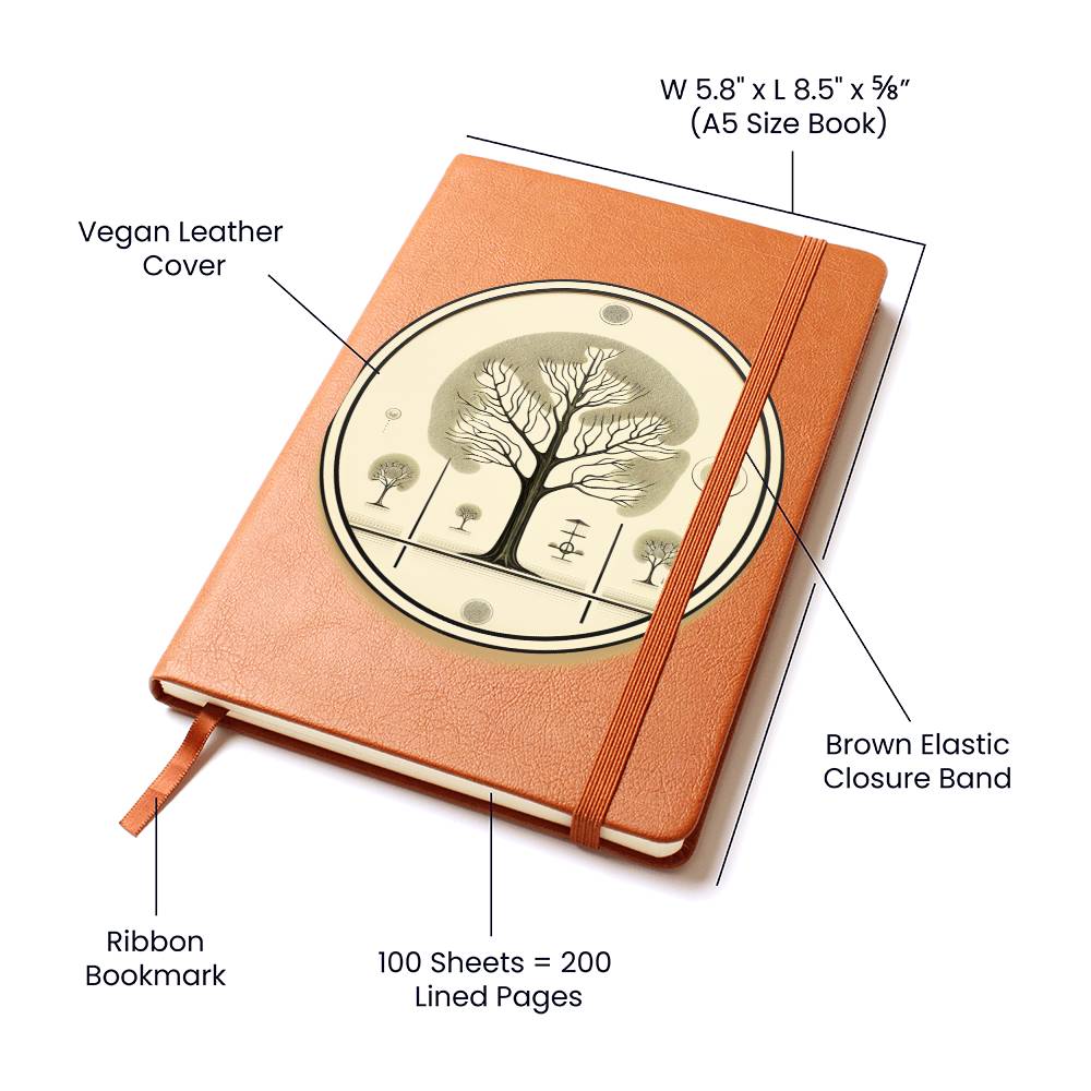 Minimalist BOHO Art 132 - Vegan Leather Journal