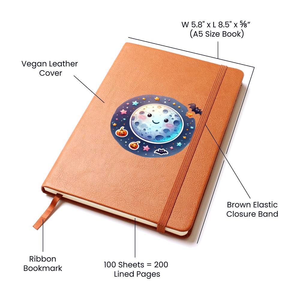 Cute Halloween Sticker 086 - Vegan Leather Journal
