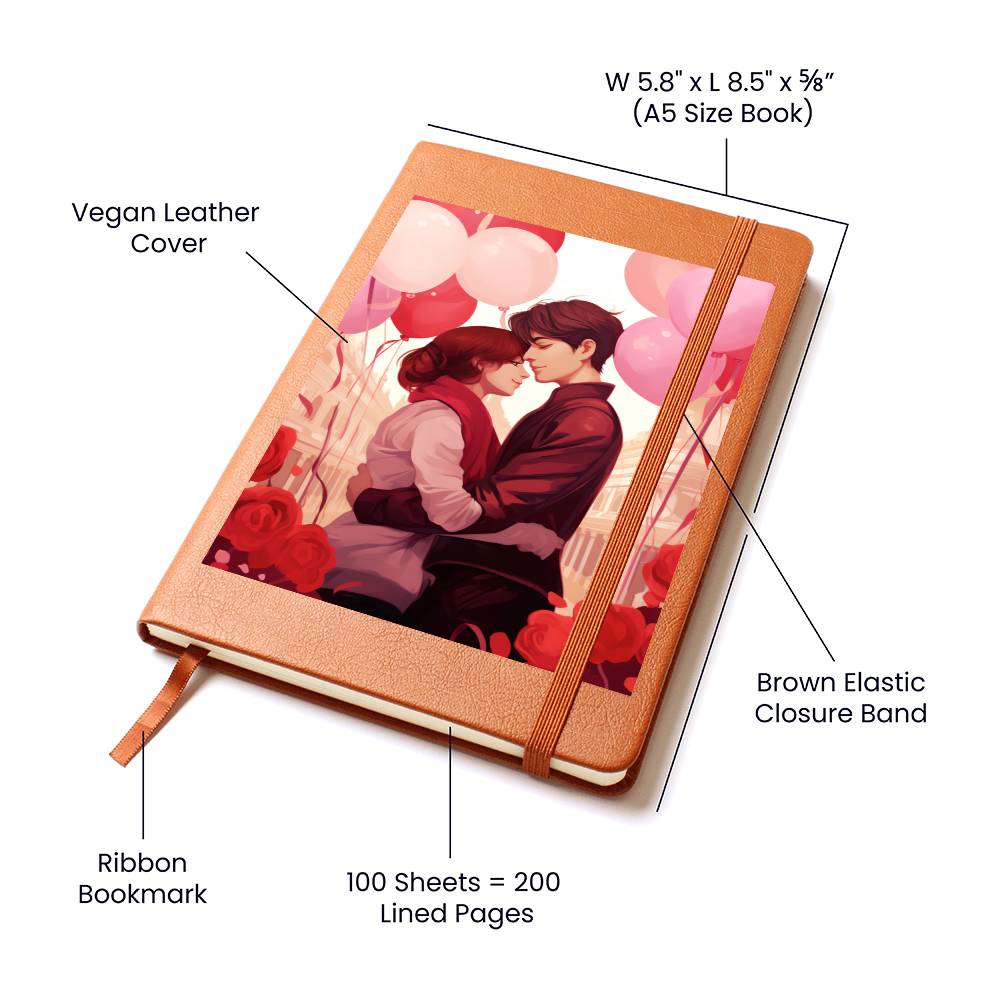 Valentine's Day Art 103 - Vegan Leather Journal