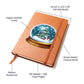 Watercolor Christmas Snow Globe 010 - Vegan Leather Journal
