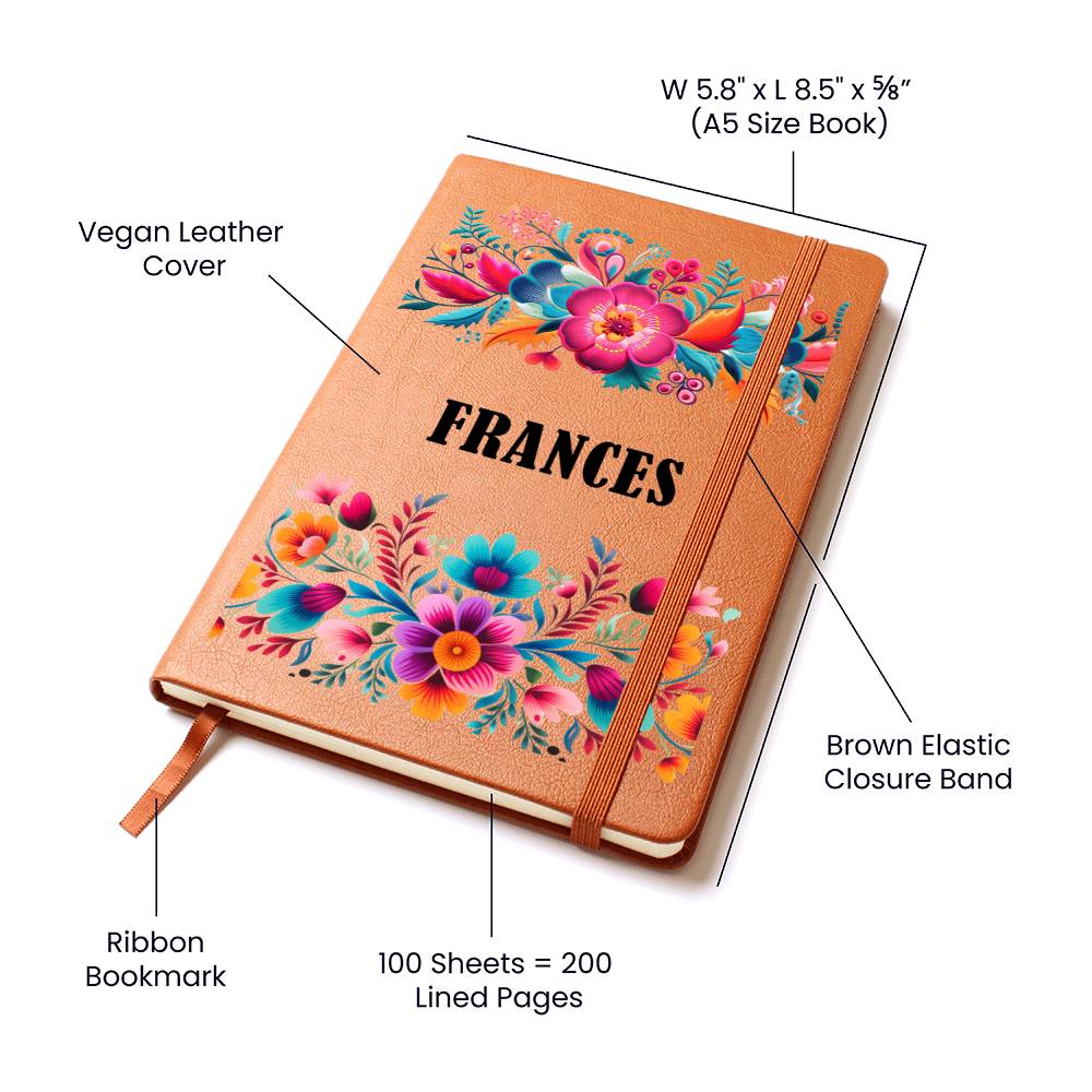Frances (Mexican Flowers 2) - Vegan Leather Journal