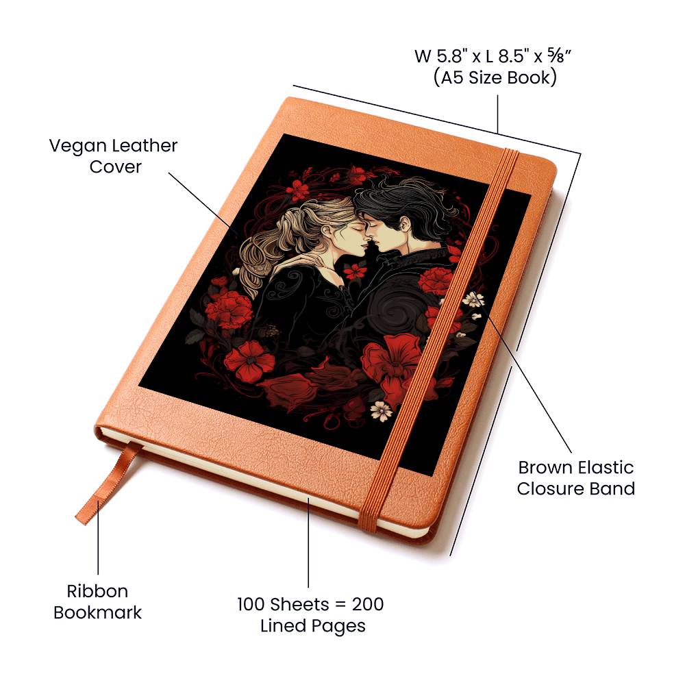 Valentine's Day Art 343 - Vegan Leather Journal