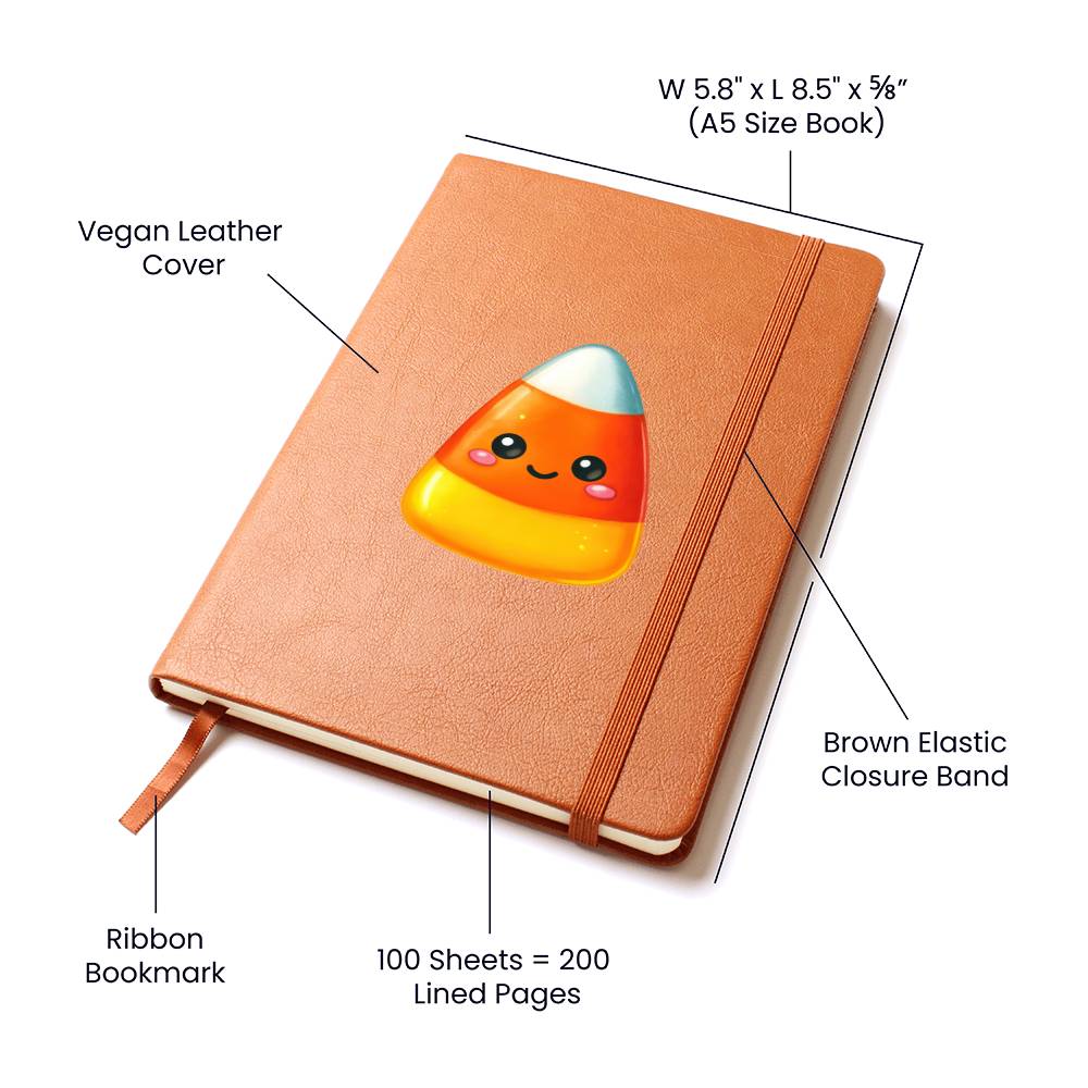 Cute Halloween Sticker 095 - Vegan Leather Journal