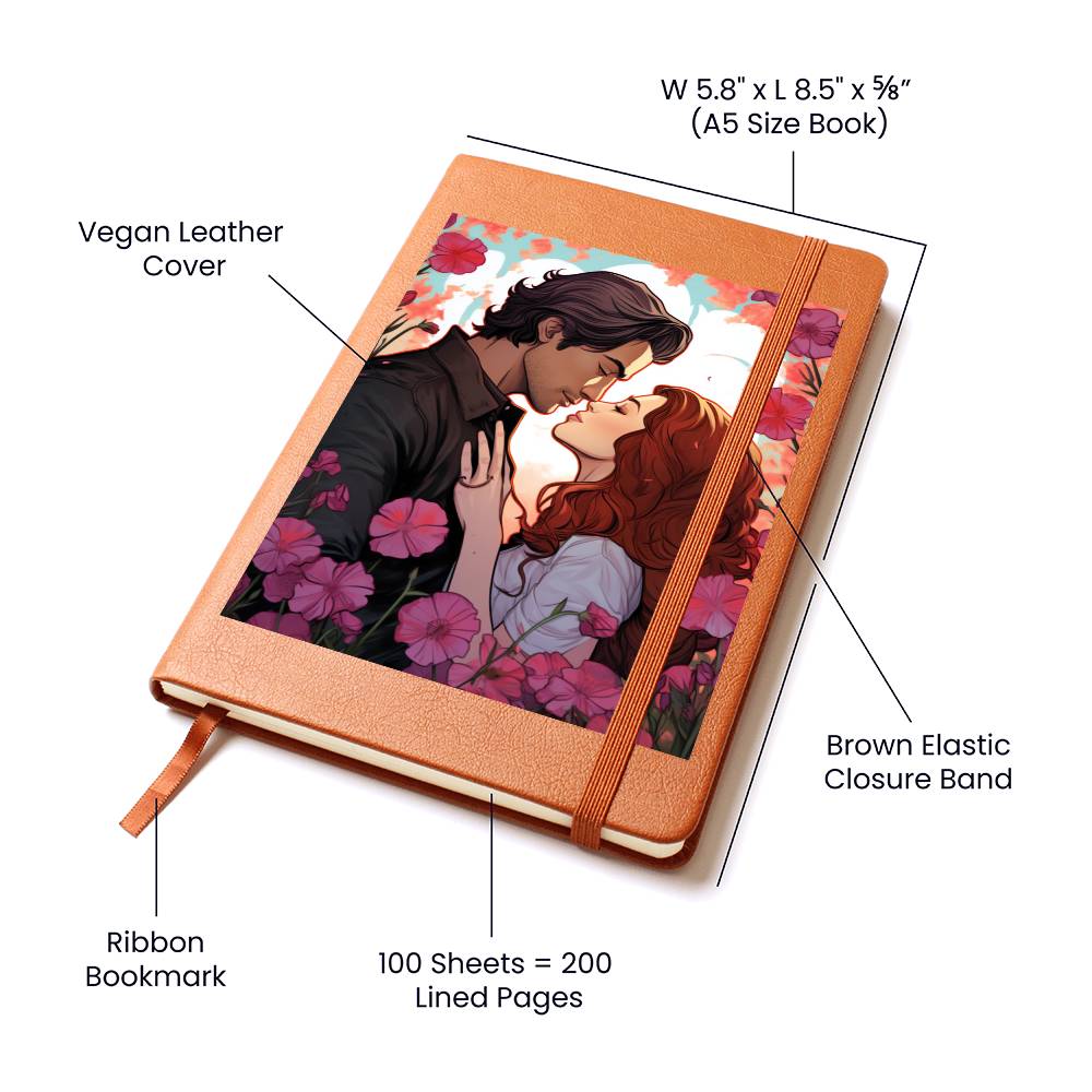 Valentine's Day Art 072 - Vegan Leather Journal