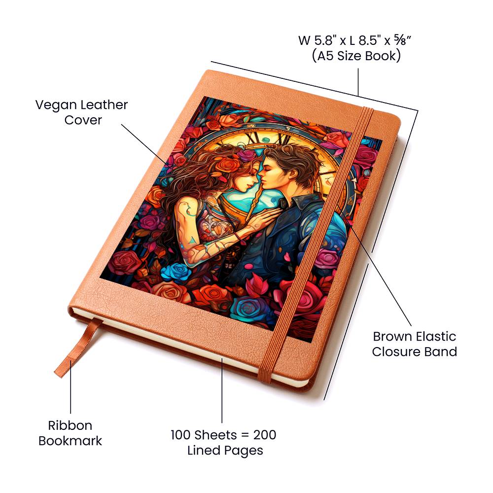 Valentine's Day Art 467 - Vegan Leather Journal