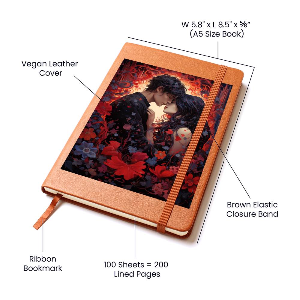 Valentine's Day Art 104 - Vegan Leather Journal