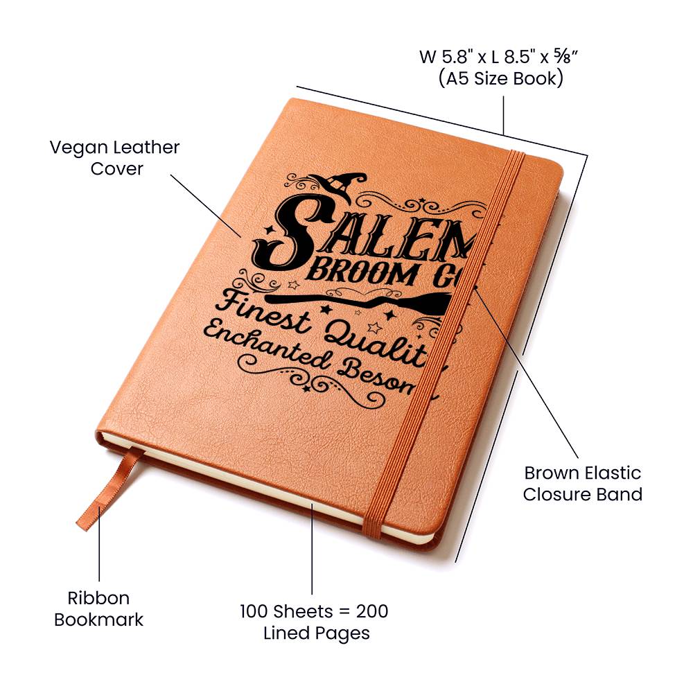 Vintage Halloween Signs 26 - Vegan Leather Journal