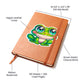 Cute Frog sticker 55 - Vegan Leather Journal