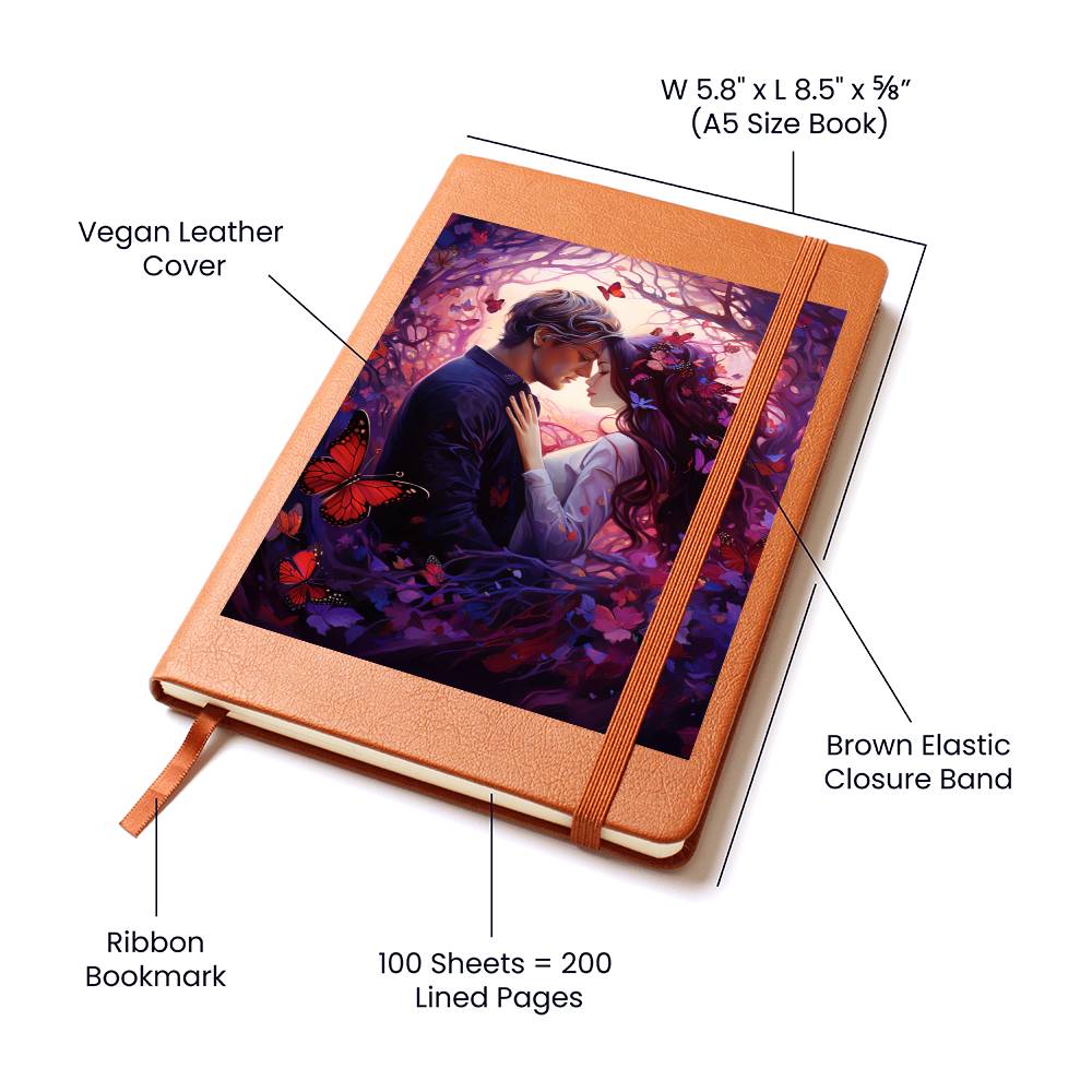 Valentine's Day Art 319 - Vegan Leather Journal