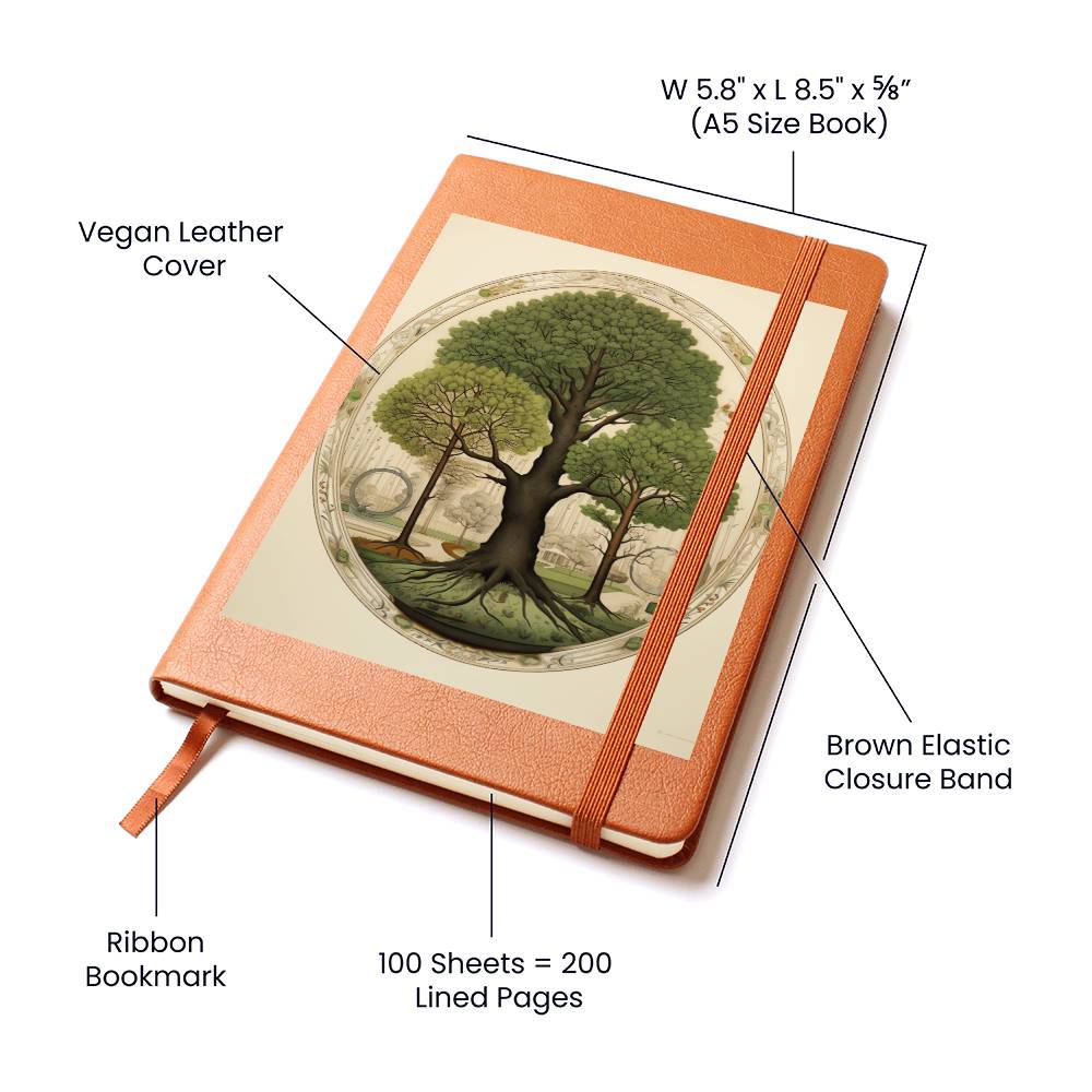 Minimalist BOHO Art 143 - Vegan Leather Journal