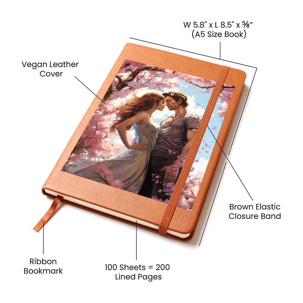 Valentine's Day Art 019 - Vegan Leather Journal
