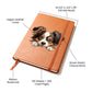 Papillon Peeking - Vegan Leather Journal