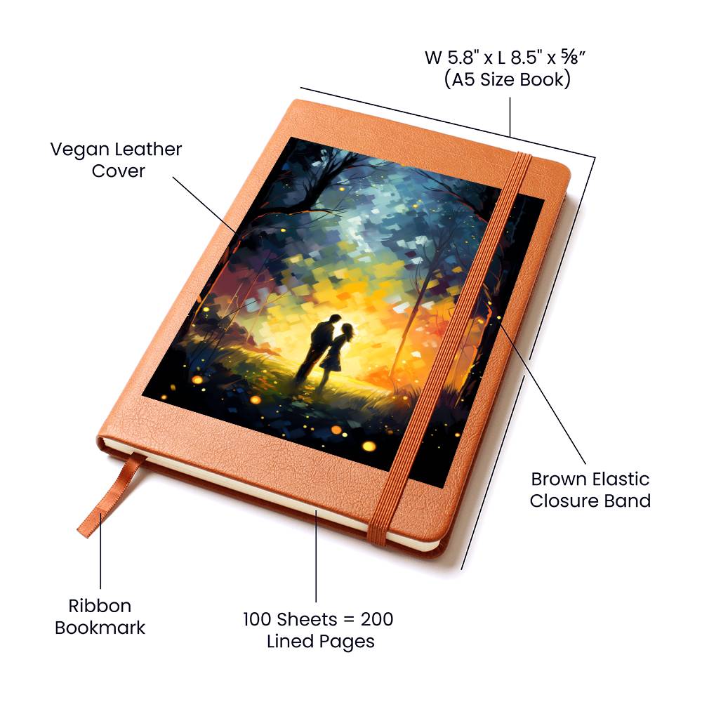 Valentine's Day Art 028 - Vegan Leather Journal