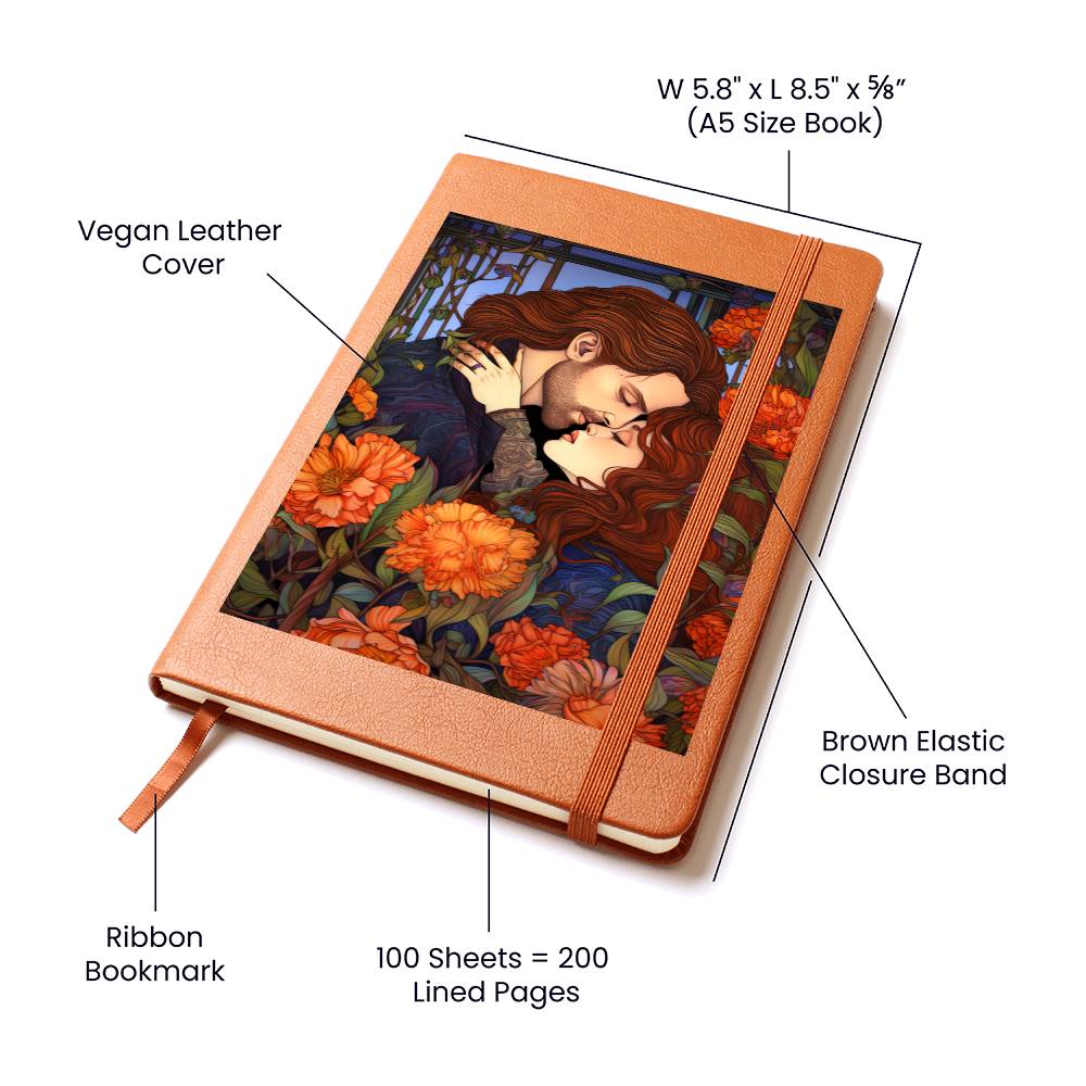 Valentine's Day Art 473 - Vegan Leather Journal