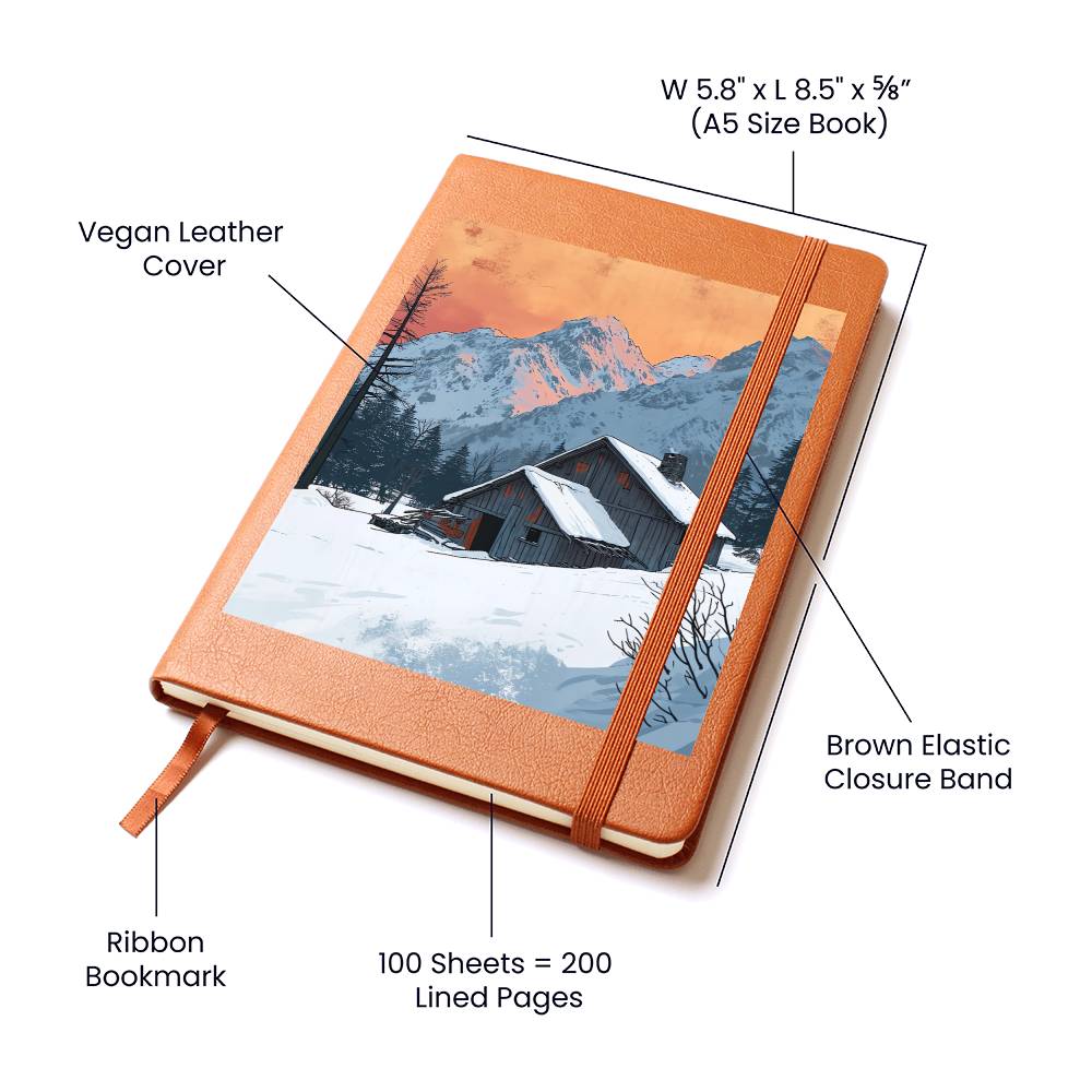 Minimalist BOHO Art 148 - Vegan Leather Journal