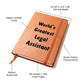 World's Greatest Legal Assistant v1 - Vegan Leather Journal