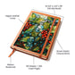 Christmas Stained Glass Design 034 - Vegan Leather Journal