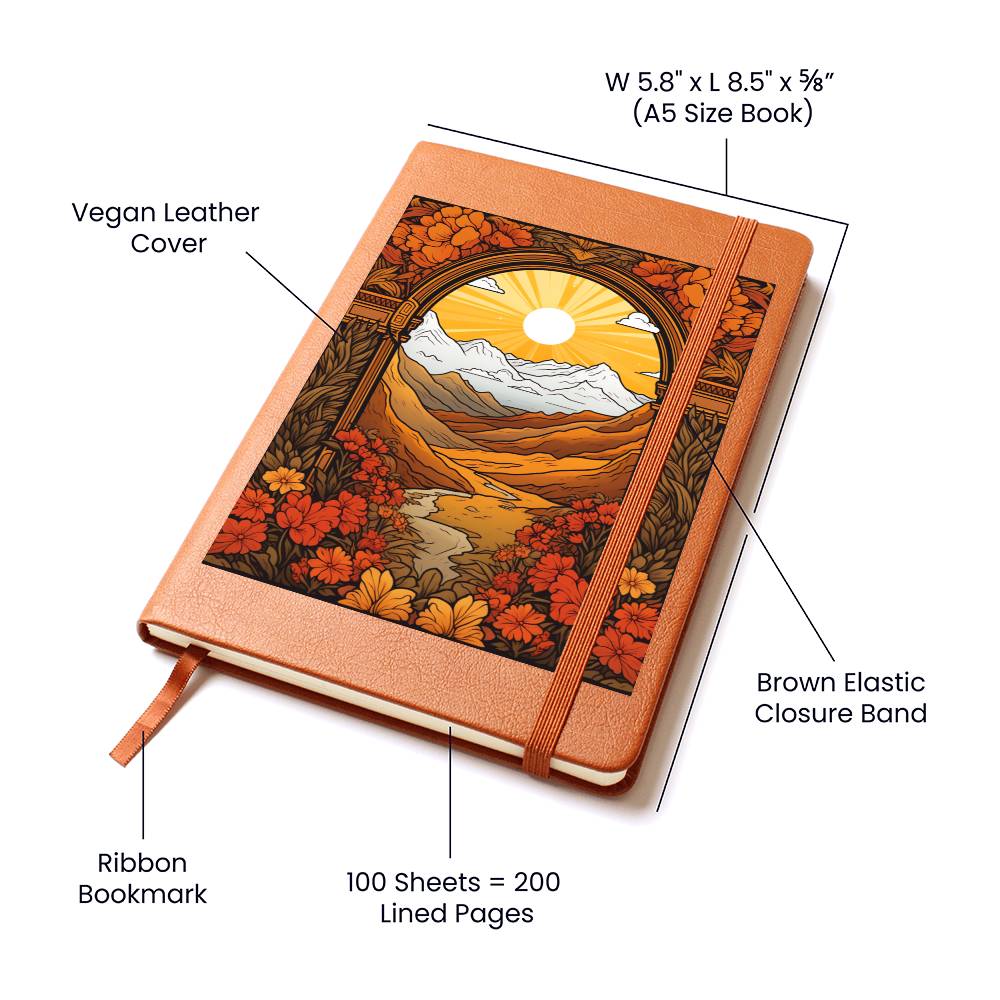 Minimalist BOHO Art 107 - Vegan Leather Journal