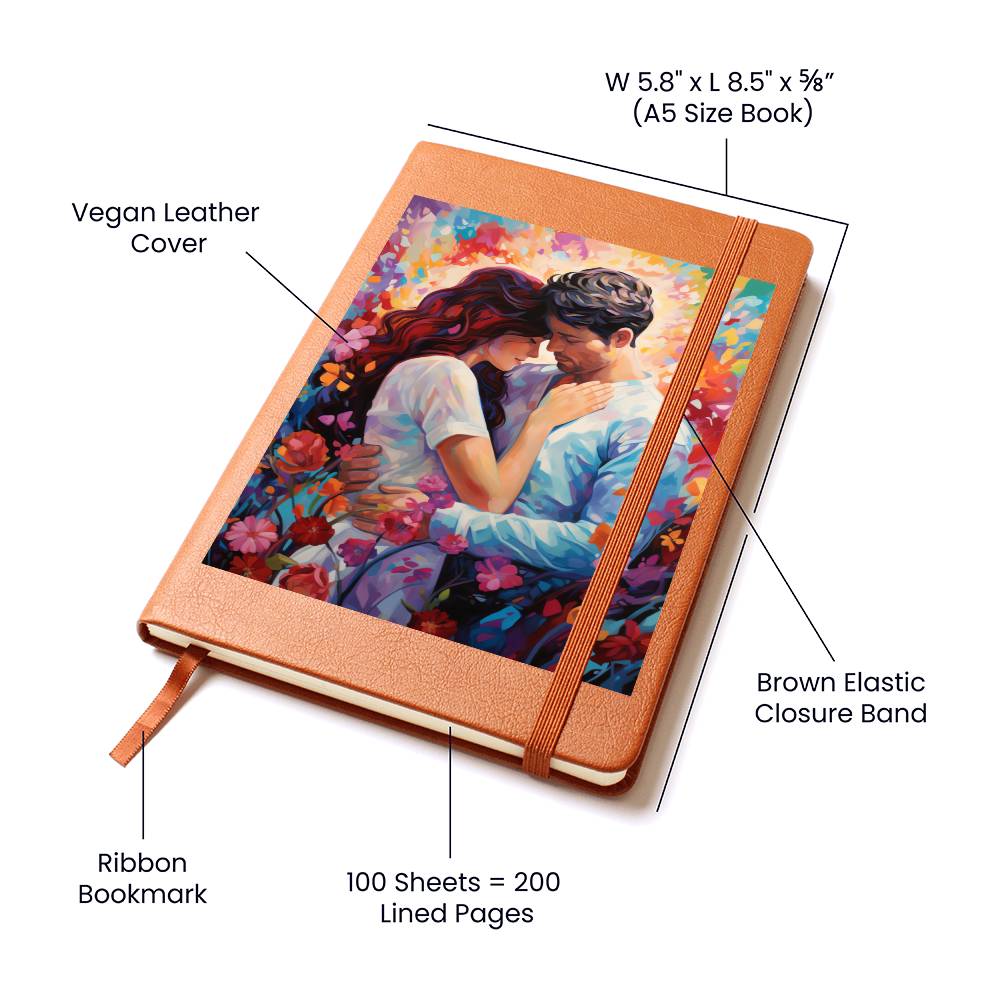 Valentine's Day Art 428 - Vegan Leather Journal