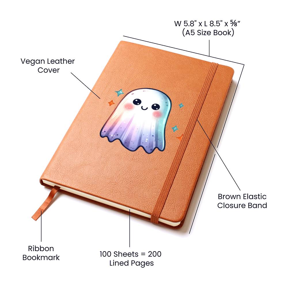 Cute Halloween Sticker 057 - Vegan Leather Journal