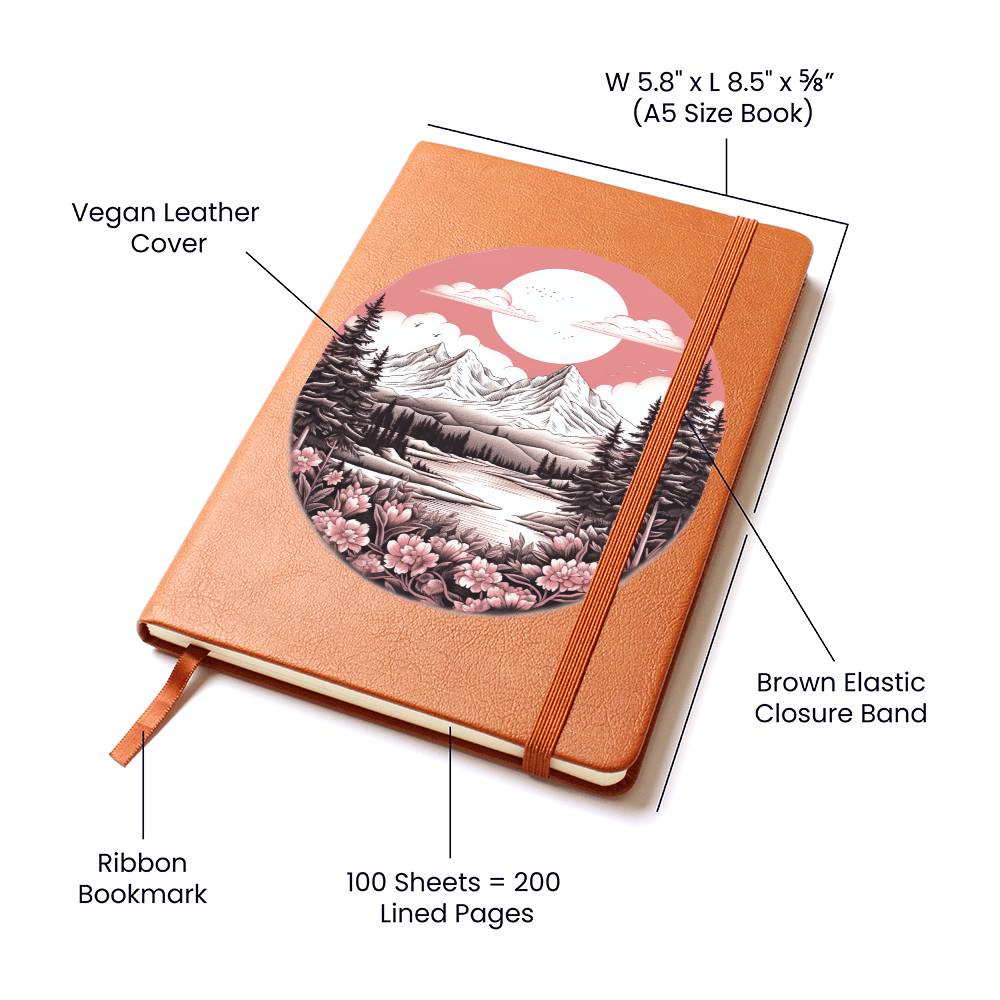 Minimalist BOHO Art 105 - Vegan Leather Journal