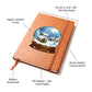 Watercolor Christmas Snow Globe 008 - Vegan Leather Journal