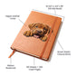 Dogue de Bordeaux Peeking - Vegan Leather Journal