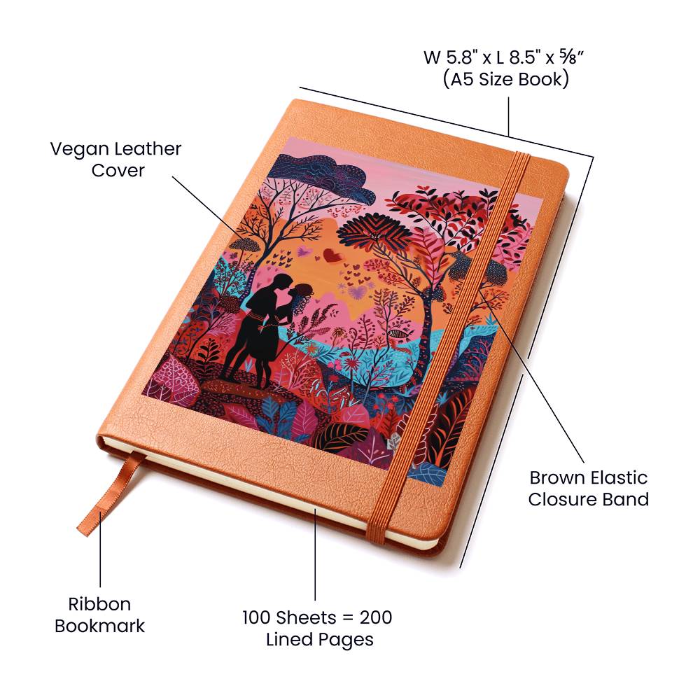 Valentine's Day Art 359 - Vegan Leather Journal